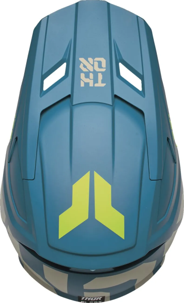 Casca Copii THOR Fleet Forge Galben/Albastru M, 3, nordicamoto.ro
