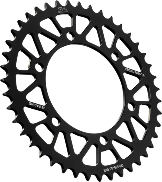 JT SPROCKETS Racelite alumínium hátsó lánckerék, fekete, 1, nordicamoto.ro