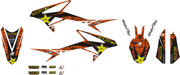 Rockstar Graphic Kits Black, Red, 2, nordicamoto.ro