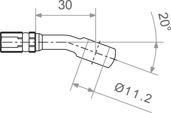 Banjo Varioflex Fitting Silver, 1, nordicamoto.ro
