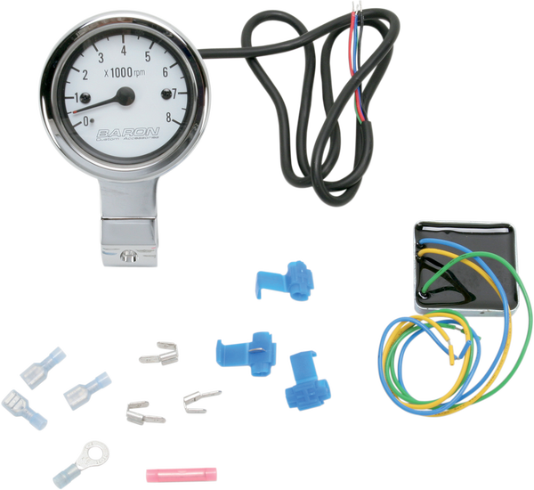 3(r) Bullet Electronic Tachometer White, 1, nordicamoto.ro