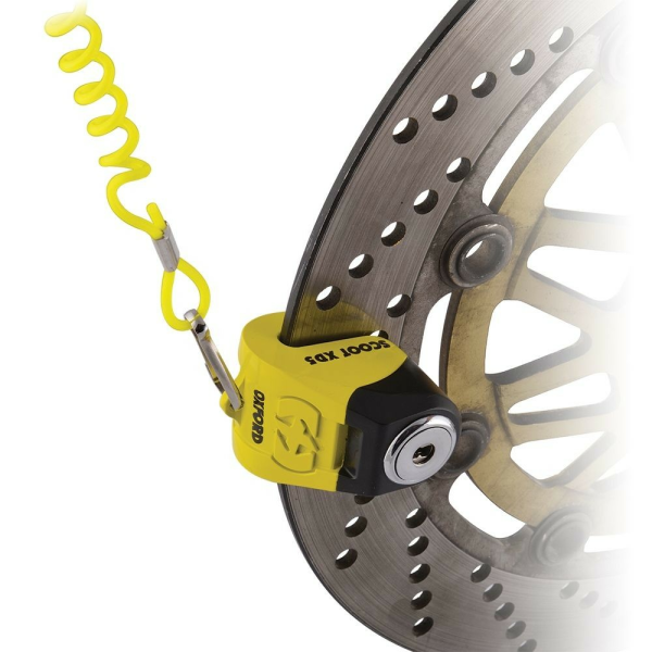 Scoot Oxford Xd5 Disck Lock (6mm Pin) Yellow/Black, 2, nordicamoto.ro