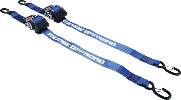 Retractable Ratcheting Straps Blue, 1, nordicamoto.ro