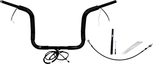 Plug & Play Ez Install 1-1/2(r) Round Top Handlebar Kit Black, 1, nordicamoto.ro