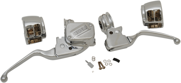 Handlebar Control Kit With Mechanical Clutch Silver, 1, nordicamoto.ro