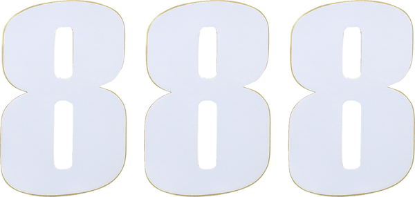 Vinyl Race Numbers White, 2, nordicamoto.ro