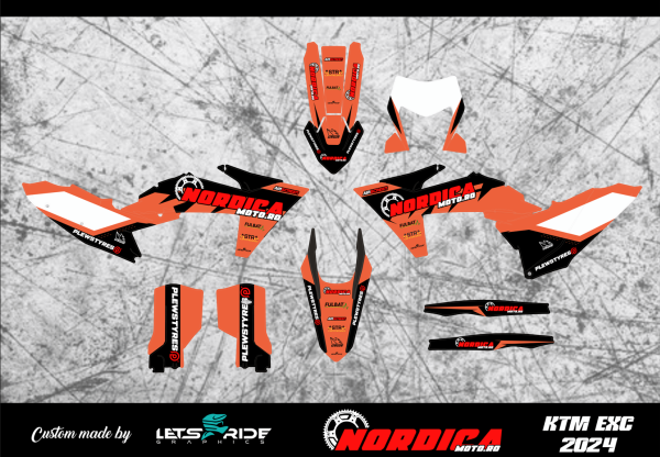 Kit stickere KTM EXC 2024 Nordicamoto, 1, nordicamoto.ro