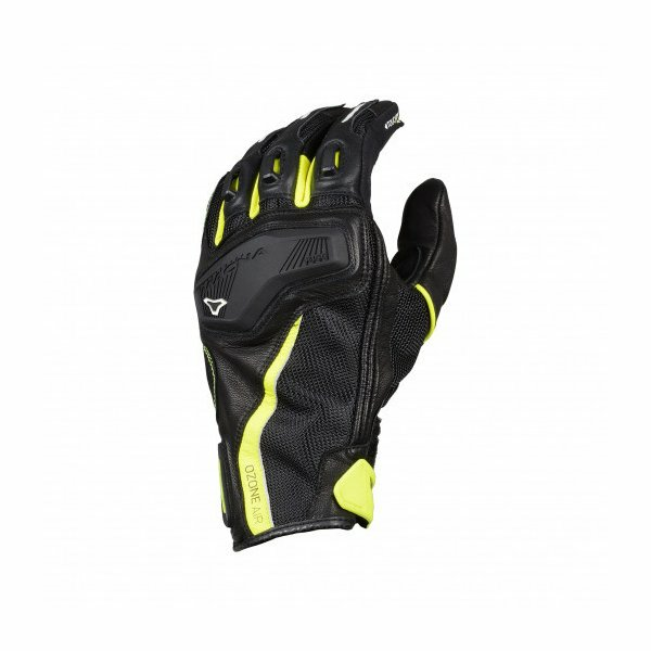 Manusi de piele vara MACNA OZONE Negru/Rosu fluo XXL, 1, nordicamoto.ro