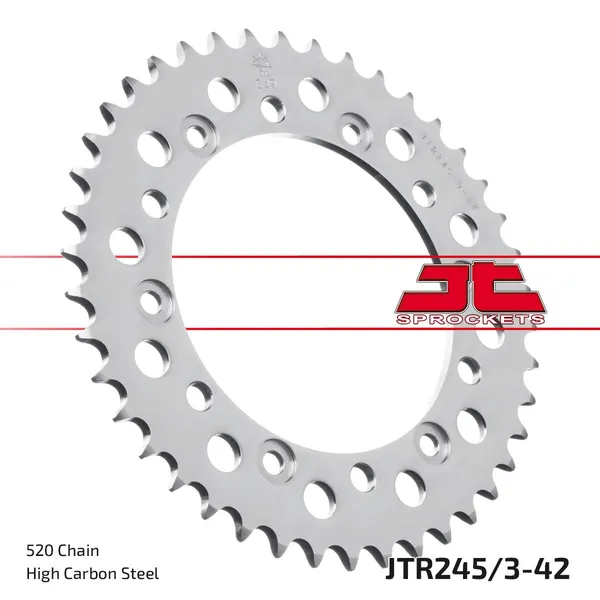 JT SPROCKETS hátsó lánckerék, természetes színű, 1, nordicamoto.ro