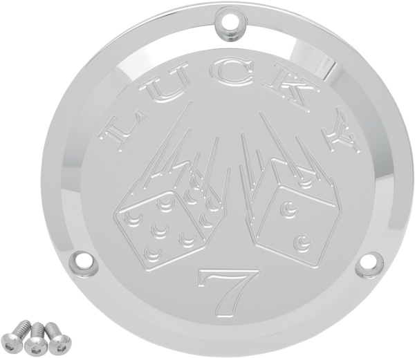 Chrome Billet Derby Cover Chrome, 2, nordicamoto.ro