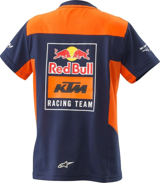 KTM Replica Team gyerekpóló, sötétkék/narancssárga, 116-os méret (5–6 éves), 2, nordicamoto.ro