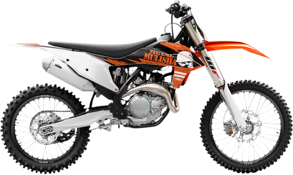 Trim Kit Graphics Black, Orange, 2, nordicamoto.ro