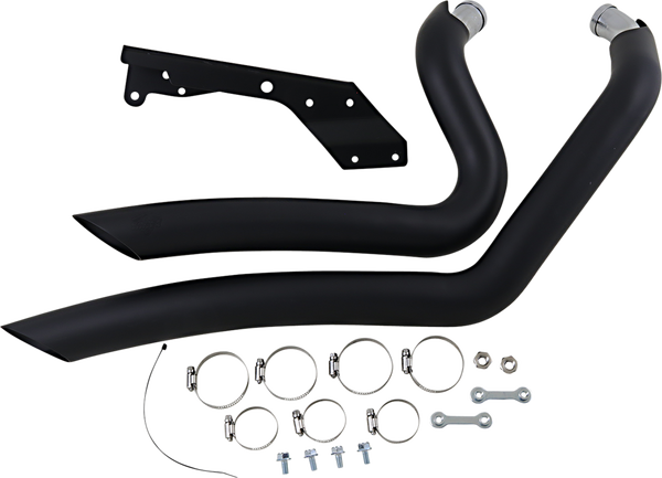 Big Radius 2:2 Exhaust System Black, 1, nordicamoto.ro