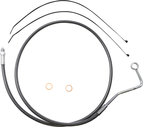 Karbonfibr Mid-line Brake Line Silver, Carbon Fiber, Karbonfibr, 1, nordicamoto.ro