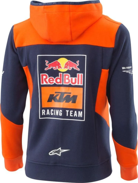 KTM Replica Team gyerek kapucnis pulóver, sötétkék/narancssárga, 128/7–8Y, 2, nordicamoto.ro