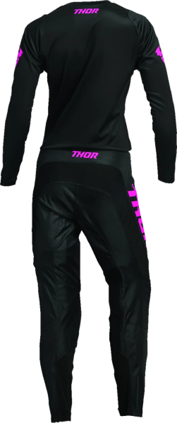Tricou Dama Thor Sector Minimal Black/Fluo Pink XS, 5, nordicamoto.ro
