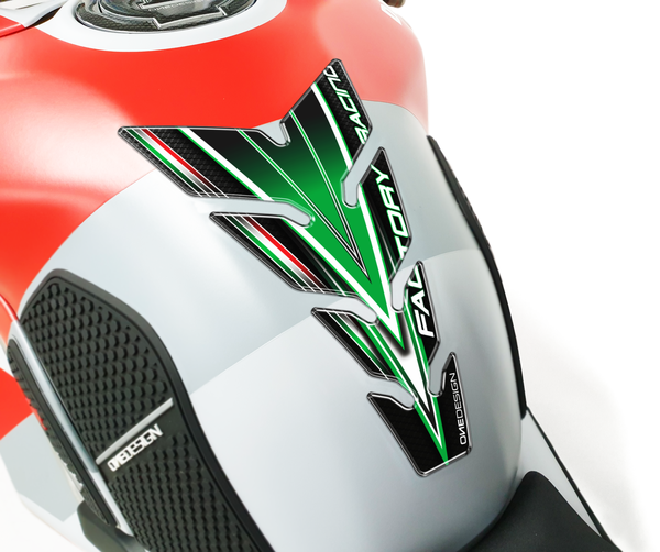 Resin/soft Touch Tank Pad Black, Green, 1, nordicamoto.ro