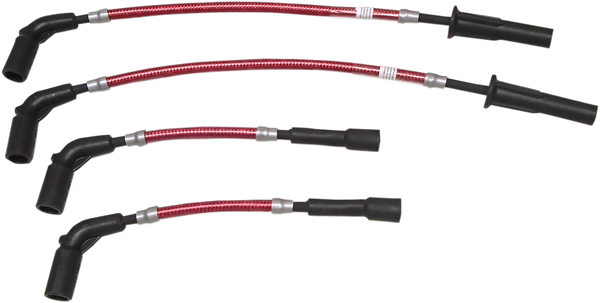 Braided Spark Plug Wire Red, 1, nordicamoto.ro