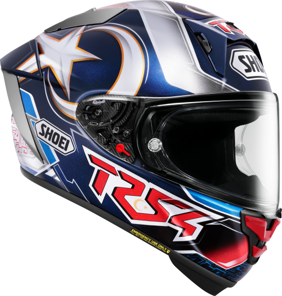 SHOEI X-SPR PRO Toprak TC-2 teljes arcú sisak, kék, M, 3, nordicamoto.ro