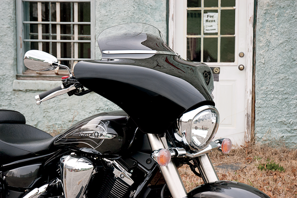 Slotted Stainless Steel Batwing Fairing Trim Chrome, Polished, 1, nordicamoto.ro