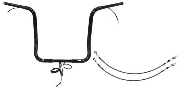 Plug & Play Ez Install 1-1/4(r) Round Top Handlebar Kit Black, 3, nordicamoto.ro