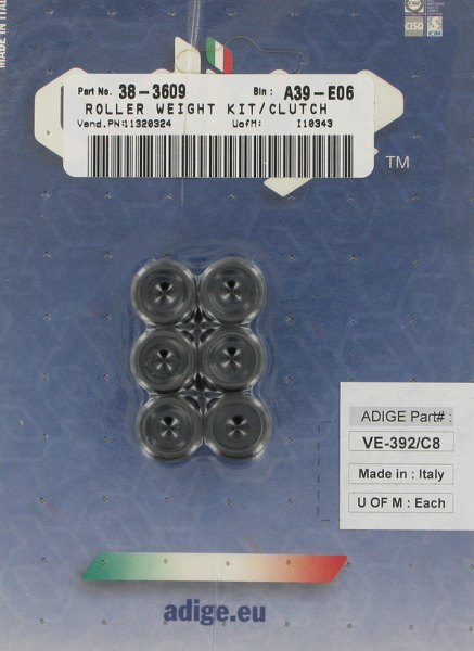 Scooter Roller Weight Kit Black, Brass, 1, nordicamoto.ro