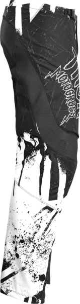 Pantaloni Copii Thor Sector Gnar Black/White 24, 8, nordicamoto.ro