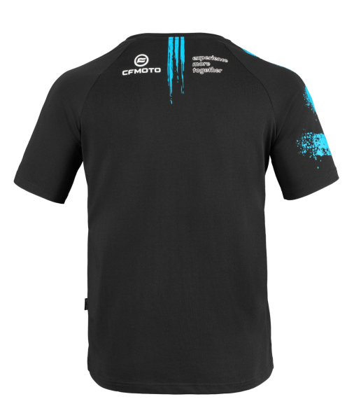 CFMOTO ROMANIA „EXPERIENCE MORE TOGETHER” póló, fekete/kék, 4, nordicamoto.ro