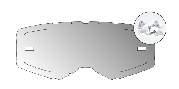 Airscreen Aero EX lencse – piros, 6, nordicamoto.ro