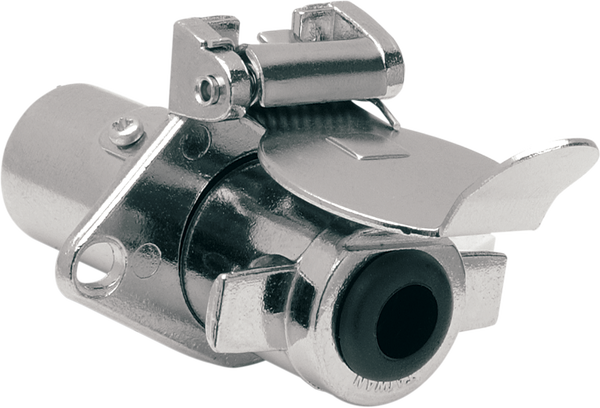 Five-pin Male/female Connector Chrome, 1, nordicamoto.ro