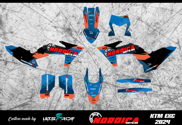 Kit stickere KTM EXC 2024 Nordicamoto, 1, nordicamoto.ro
