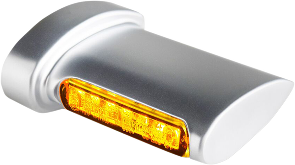 Winglets Led Turn Signals Chrome, Satin, 2, nordicamoto.ro