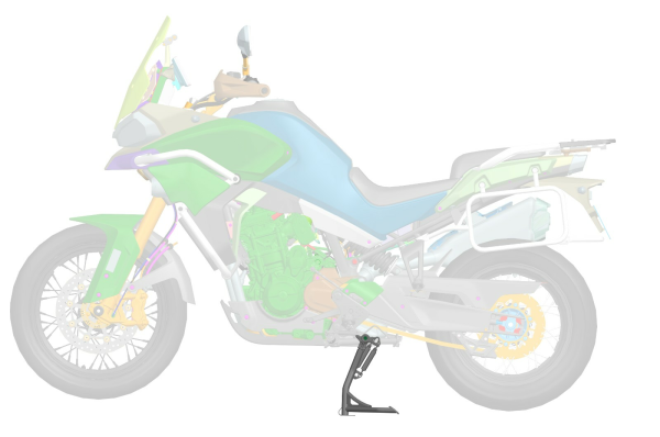 CFMOTO 800MT KÖZÉPSŐ KERÉKEMELŐ – FEKETE, 1, nordicamoto.ro
