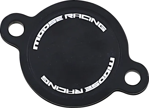 MOOSE RACING Machined Oil Filter Cover Black, 1, nordicamoto.ro