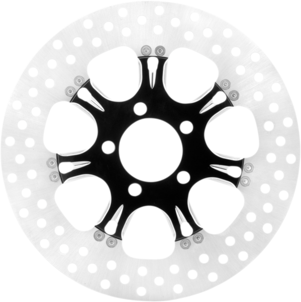 Two-piece Brake Rotor Black, Silver, Matte, 2, nordicamoto.ro