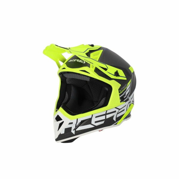 Acerbis Steel Carbon 22.06 sisak, fekete/sárga, M-es méret, 1, nordicamoto.ro