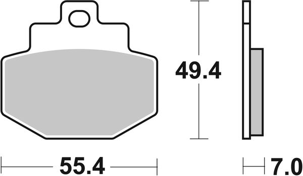 Hf Street Ceramic Organic Brake Pads, 1, nordicamoto.ro