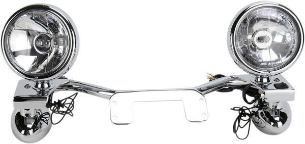 Lightbar With Spotlight Chrome, 2, nordicamoto.ro