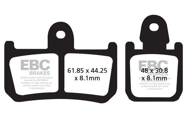 Fa Series Organic Brake Pads, 2, nordicamoto.ro