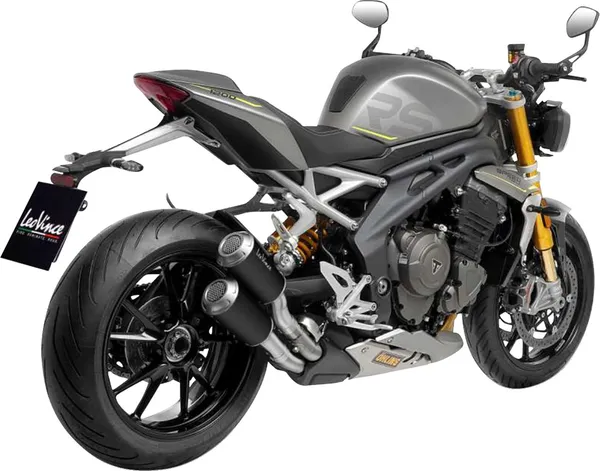 LeoVince LV-1 csúsztatható kipufogórendszer a Triumph Speed Triple 1200-hoz – matt fekete, 2, nordicamoto.ro