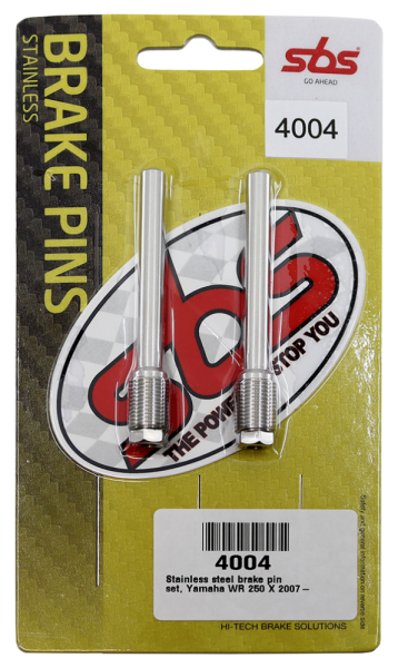 Brake Pad Pins Silver, Stainless Steel, 2, nordicamoto.ro