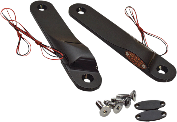 Led Front Signal Lights Anodized Black, 1, nordicamoto.ro