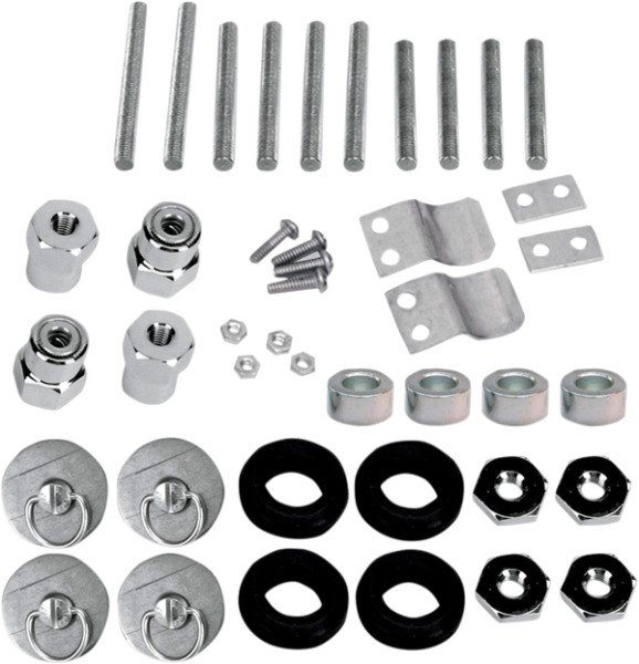 S4 Quick-disconnect Saddlebag Docking Post And Fastener Kit Gray, 1, nordicamoto.ro