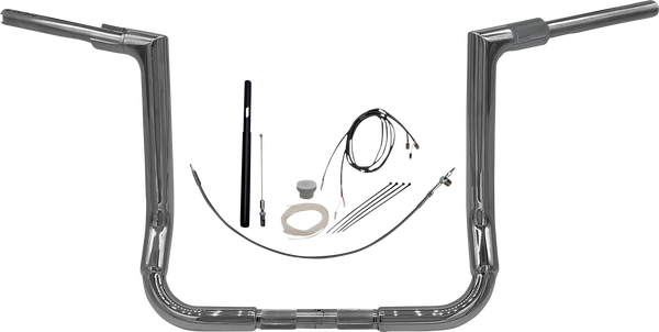 1-1/2(r) Ez Install Flat Top Handlebar Kit Silver, 1, nordicamoto.ro