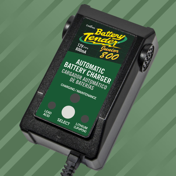 Battery Charger Junior 800 Selectable 12v 1.25a 8,3 Cm X 5 Cm X 3,5 Cm Black Black, 1, nordicamoto.ro