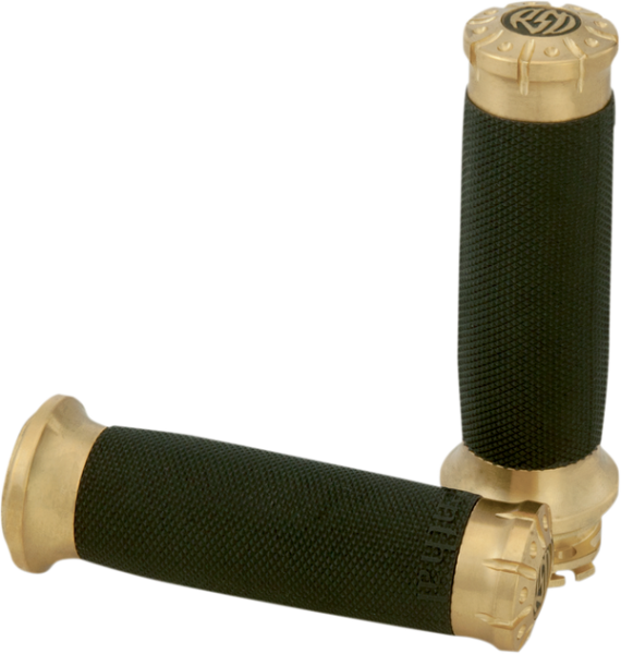 Chrono Grips Black, Brass, 3, nordicamoto.ro