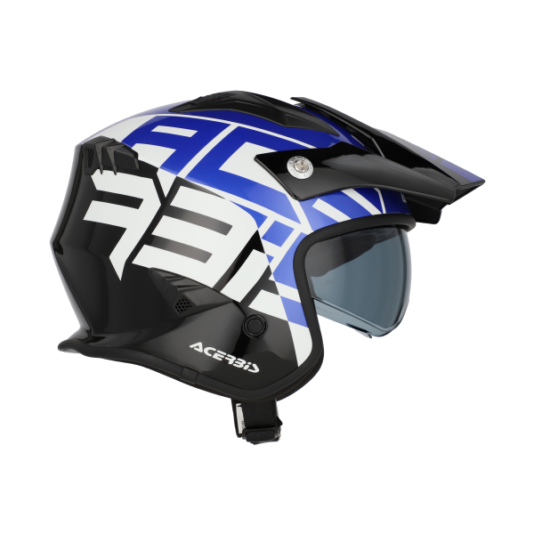 Acerbis Aria Sport Jet sisak – fekete/kék, M, 10, nordicamoto.ro