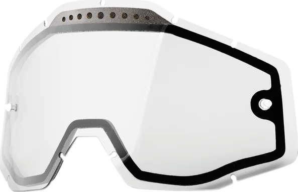 Lentila ochelari 100% Racecraft/Accuri/Strata Dubla Ventilata Clara, 1, nordicamoto.ro