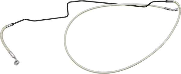 Braided Front Brake Line Chrome, Sterling Chromite® Ii Oversize [+152 mm (6'')], 5, nordicamoto.ro