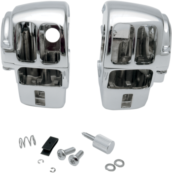 Handlebar Switch Housing Kit Silver, 1, nordicamoto.ro